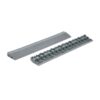Graue PVC-Kante