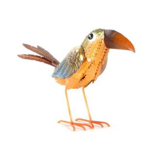 Uccello decorativo tucano h 22 cm