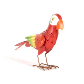 Uccello decorativo pappagallo h 22 cm
