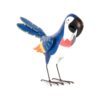 Uccello decorativo pappagallo h 25 cm
