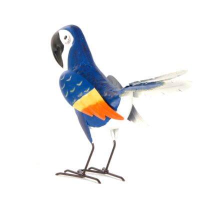 Uccello decorativo pappagallo h 25 cm