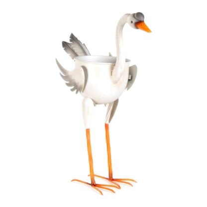 Fioriera cigno h 62 cm