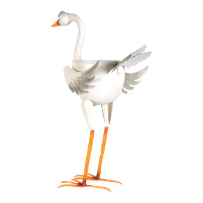 Fioriera cigno h 62 cm