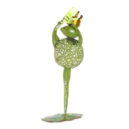 Rana decorativa con luce h 64 cm
