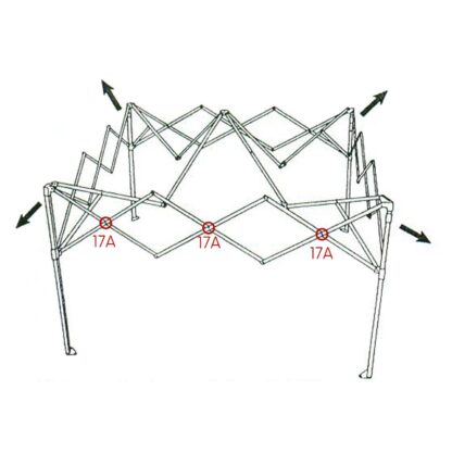 Connettore aste pantografo