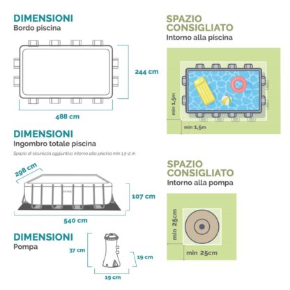 Piscina Prism Frame Rect 488