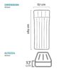 Rayon 5 Tubes Floating Mattress