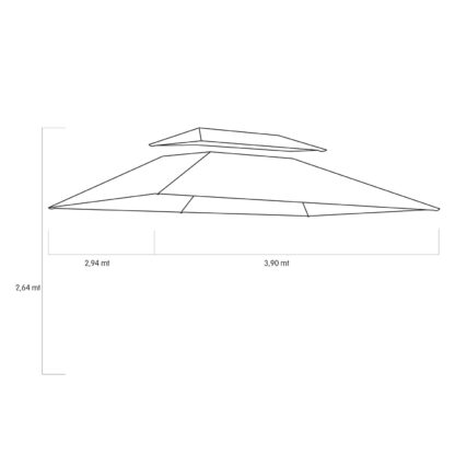 Spagna 3X4 Gazebo Canopy